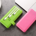 10000 mAh 3'ü bir arada Şarj Kablolu Powerbank