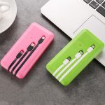 10000 mAh 3'ü bir arada Şarj Kablolu Powerbank