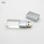 LED Işıklı Kristal Metal USB Bellek