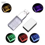 LED Işıklı Kristal Metal USB Bellek